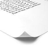 Poster élégant de 25 Mariage de table (Coin)