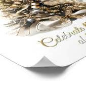 Poster élégant de l'arbre de Noël (Coin)