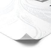 Poster Elégant défilement Mariage Mur Photo Art (Coin)