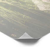 Poster Élégant dîner de répétition photo bienvenue (Coin)