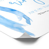 Poster Elegant Dusty Blue Bow Devine Combien De Bagues Je (Coin)