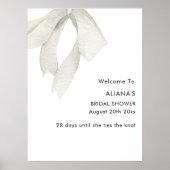 Poster Élégant Elle se marie Salle de Réception de Fiança (Devant)