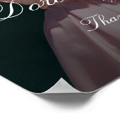 Poster Elegant engagement party welcome sign with photo (Coin)