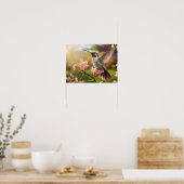 Poster Elégant Esprit animal : Hummingbird in Flight (Cuisine)
