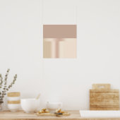 Poster Elegant et stylish rose gold brown (Cuisine)