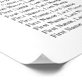 Poster Élégant Eucalyptus 16 Tables Mariage GRAPHIQUE DE  (Coin)