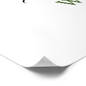 Poster Elégant Eucalyptus Aquarelle Dîner de répétition (Coin)