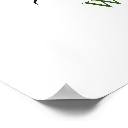 Poster Elégant Eucalyptus Aquarelle Dîner de répétition (Coin)