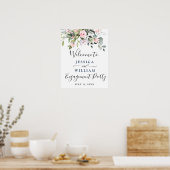 Poster Elégant Eucalyptus Blush Rose (Cuisine)