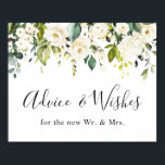 Poster Elégant Eucalyptus Conseils et Bien Souhaite Maria<br><div class="desc">Carte Eucalyptus Aquarelle et Cadeaux Mariage Signal. La taille par défaut est de 8 x 10 pouces, vous pouvez la changer à n'importe quelle taille. Pour plus de personnalisation, cliquez sur le lien "customiser plus" et utilisez notre outil de conception pour modifier ce modèle. Si vous avez besoin d'aide ou...</div>