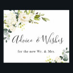 Poster Elégant Eucalyptus Conseils et Bien Souhaite Maria<br><div class="desc">Carte Eucalyptus Aquarelle et Cadeaux Mariage Signal. La taille par défaut est de 8 x 10 pouces, vous pouvez la changer à n'importe quelle taille. Pour plus de personnalisation, cliquez sur le lien "customiser plus" et utilisez notre outil de conception pour modifier ce modèle. Si vous avez besoin d'aide ou...</div>