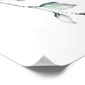 Poster Elegant Eucalyptus Fête des mariées Photo Prop Cad (Coin)