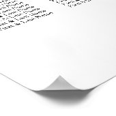 Poster Elégant Eucalyptus Greenery Mariage Seating Chart (Coin)