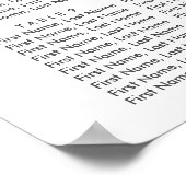 Poster Elégant Eucalyptus Greenery Mariage Seating Chart (Coin)