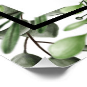 Poster Elégant Eucalyptus Mariage Cérémonie Programme Mai (Coin)