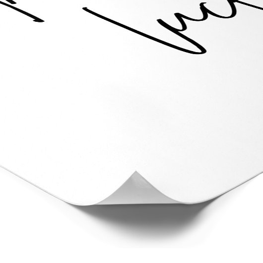 Poster Elégant Eucalyptus Mariage Véritable Amour Bienven (Coin)