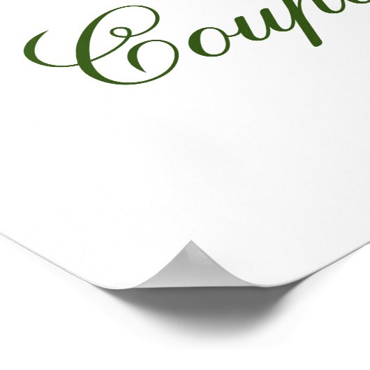 Poster Elégant Eucalyptus Roses Blanches Couples Douche (Coin)