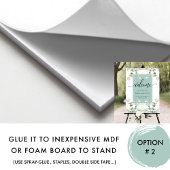 Poster Elégant Eucalyptus Vert Accueil, Vert, Panneau