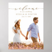 Poster Élégant Faire-Part de Mariage avec Calligraphie Do (Devant)