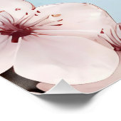 Poster Elégant Faire-part de mariage Floral Blossom (Coin)