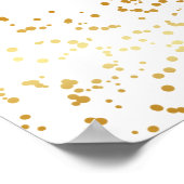 Poster Elégant, Faux Gold Foil Confetti, Personnalisé, Ma (Coin)