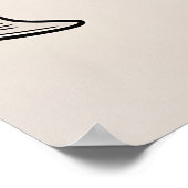 Poster Élégant "Félicitations à votre Mariage" (Coin)