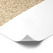 Poster Elegant Fête des mariées de plage blanc (Coin)