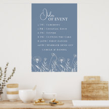 Élégant Fleur sauvage Périwinkle Mariage