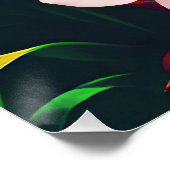 POSTER ELÉGANT FLEURS PLANTE NATURE (Coin)