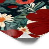Poster Élégant Floral (Coin)