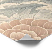 Poster Élégant floral inspiré de l'ancien délicat et doux (Coin)