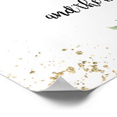 Poster Elegant floral notre histoire timeline signe pour  (Coin)