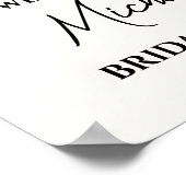 Poster Elegant Gold Brunch & Bubbly Bridal Shower Sign (Coin)