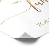 Poster Élégant Gold Calligraphy Amusement et jeux (Coin)