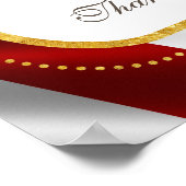 Poster Élégant Gold Foil USA Mariage du drapeau (Coin)