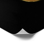 Poster Elegant Gold House Symbole Real Estate Design (Coin)