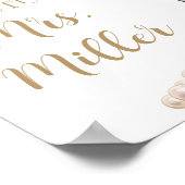 Poster Elegant Gold Pearls and Prosecco Future Mme Sign (Coin)