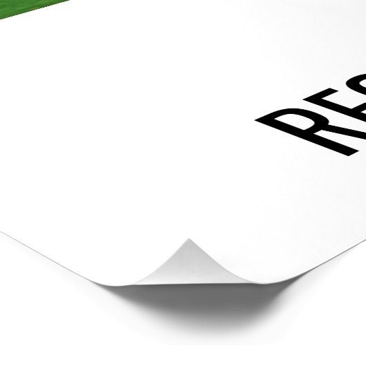 Poster Elégant Golf Monogramme Conception de collage (Coin)