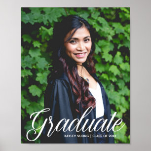 Poster Elegant Graduate Photo 2023 Graduation Party