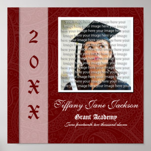 Poster Elégant Graduation Photo Collage Wall Art