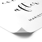 Poster Elegant Happy toujours après le signe mariage (Coin)