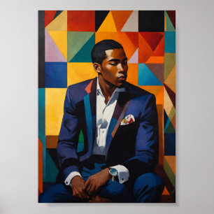 Poster Élégant Harlem Renaissance sophistiqué