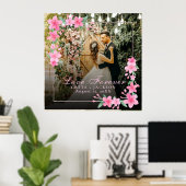 Poster Élégant Heureuse Sainte-Valentin romantique (Bureau à domicile)
