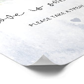 Poster Élégant hiver L'amour est doux, prenez une friandi (Coin)