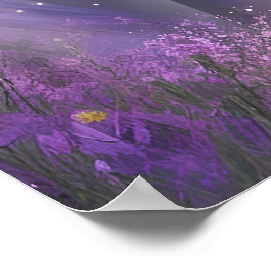 Poster Elégant Imaginaire Magique Unicorn Cheval AI Art (Coin)