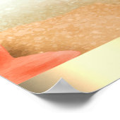 Poster Élégant instructeur de yoga Blue Lotus (Coin)