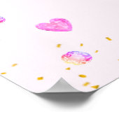 Poster Elégant Joyeux Anniversaire Princesse & Gems sur r (Coin)