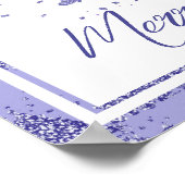 Poster Élégant Joyeux Noël | Charmante Arbre Lavande (Coin)