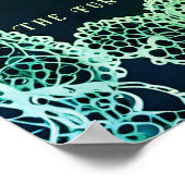 Poster Elegant Lace" Collection Faire-part de mariage (Coin)