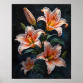 Poster Elegant Lily Flower Art – Premium Prints & Unique  (Devant)